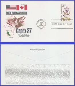 Colibrí de cola ancha USA4 #2289 U/A ARTMASTER FDC - Imagen 1 de 1