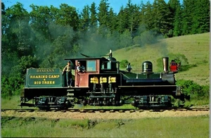 Vintage Train Postcard Roaring Camp Dixiana Shay Steam Locomotive Santa Cruz CA - Picture 1 of 4