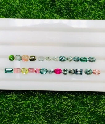 8.90CT Wonderful 100% Natural Multi Color Tourmaline Loose Gemstone - Image 1 of 3