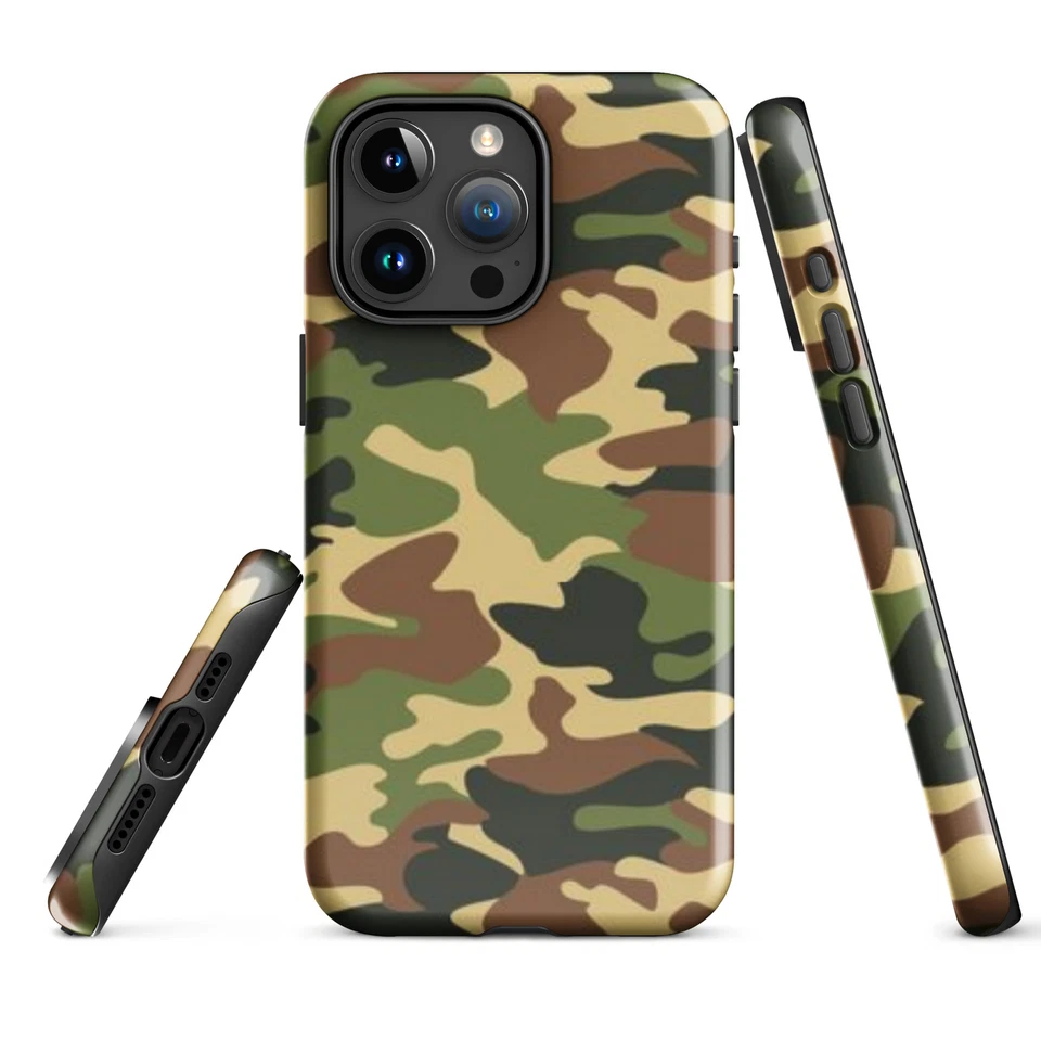 iPhone Case Ol' Camo Army Camouflage Pattern Tough Phone Case - Image 1 of 1