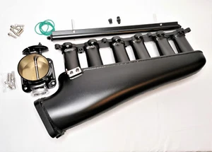 1JZ-GTE TIG Welded Intake manifold + Fuel Rail & 90mm Throttle Body 1JZ Turbo - Picture 1 of 18