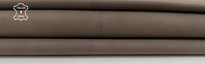 TAUPE BROWN NUBUCK GRAINY Thick Italian Goatskin leather hides 4+sqf 1.1mm C2008 - Picture 1 of 7
