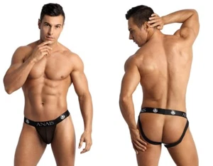 ANAIS FOR MEN JOCK STRAP schwarz shorts slip netz offen pofrei ouvert clubwear