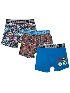 6K Set of 6 pair NWT Size 4 JUSTICE LEAGUE Poly Athletic Boxer Briefs Underwear - Picture 1 of 4
