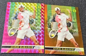 2024 Topps Chrome Tennis 1st Pink /65 Geometric Chris Eubanks Clay Refractor #76 - Picture 1 of 2