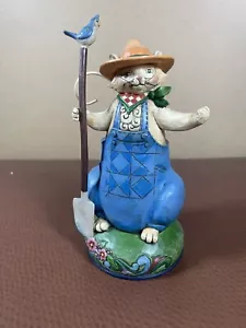 JIM SHORE "SPRING AHEAD TO SUMMER" CAT FIGURINE #4029842 Heartwood Creek 2011 - Picture 1 of 7