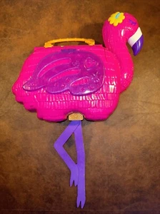 Polly Pocket Travel Flamingo Party Playset W/ 2 Dolls & Accessories Please Read - Picture 1 of 24