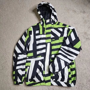 Burton Jacket Men Size M Green DryRide Poacher Snowboarding Hooded Winter Coat\ - Picture 1 of 20