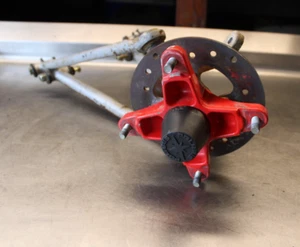 2004 Polaris Predator 500 Front Left Steering Knuckle A-Arm Hub Assembly 1014612 - Picture 1 of 5