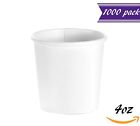 (1000 Count) 4 oz White Paper Hot Cups, Espresso Paper Cups / To Go Espresso