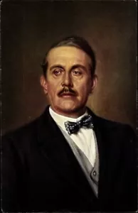 Giacomo PUCCINI, compositor, retrato de artista; ópera, Madame Butterfly, La Boheme, - Imagen 1 de 2