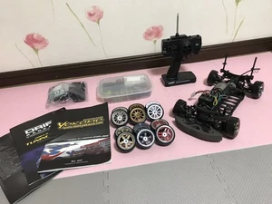1/10 scale Yokomo Drift Package RC car, transmitter, and transmitter set. - Picture 1 of 10