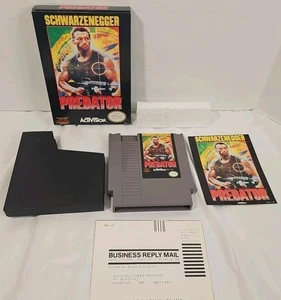 Predator Schwarzeggee Nintendo NES Complete CIB ,Game, Box ,Manual ,Inserts - Picture 1 of 12