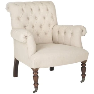 Mercer Collection Bennet Taupe Club Chair, Taupe - Picture 1 of 8