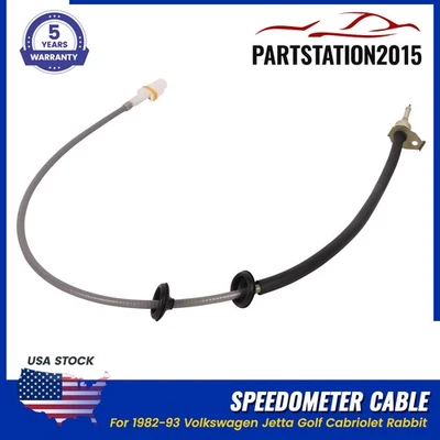 Cable velocímetro para Volkswagen Jetta Golf Cabriolet Rabbit 1982-93 191957803D Foto 1 de 4