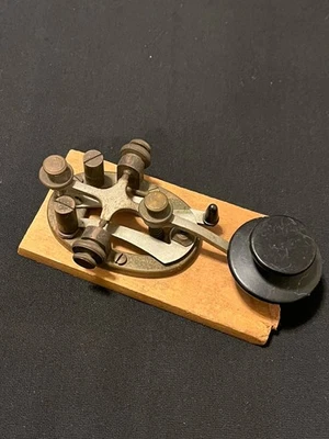 Vintage Telegraph Morse Code Key Ham Radio Unknown Maker - Image 1 of 4