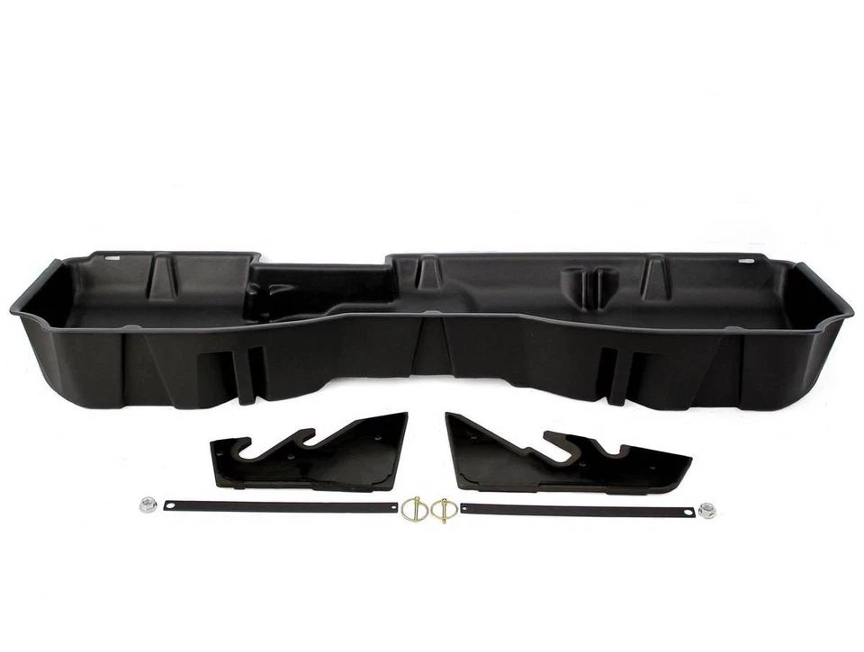 DU-HA Black Underseat Storage Case Fits 2014-2018 Silverado/Sierra 1500 Crew Cab - Image 1 of 4