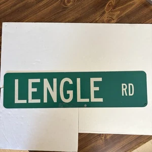 Schönes doppelseitiges Straßenschild aus Aluminium 24 "x 6" großartige Ergänzung für Männerhöhle Wand - Bild 1 von 11