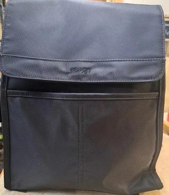 Esprit Black Backpack Purse Diaper Bag, Cellphone Pocket Adjustable Straps - Image 1 of 4