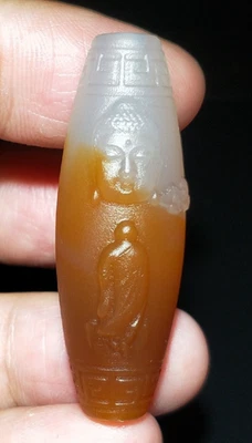 COLGANTE BUDA TALLADO A MANO ÁGATA BRASILEÑA 100% NATURAL CERTIFICADO 15,5 g Foto 1 de 4