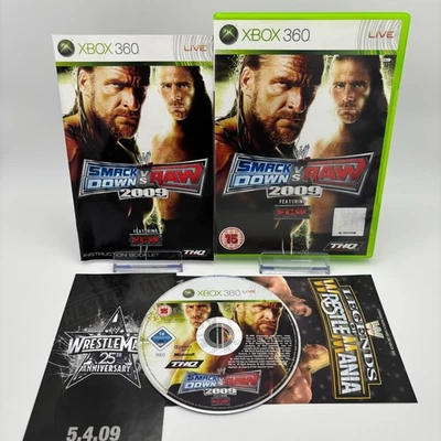 WWE Smackdown VS Raw 2009 (PAL Xbox 360, 2010) *Near Mint* *Disc Perfect* - Image 1 of 4