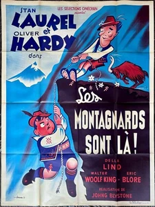Swiss Miss ORIGINAL French Grande Film Poster Stan Laurel Oliver Hardy RR - Picture 1 of 8