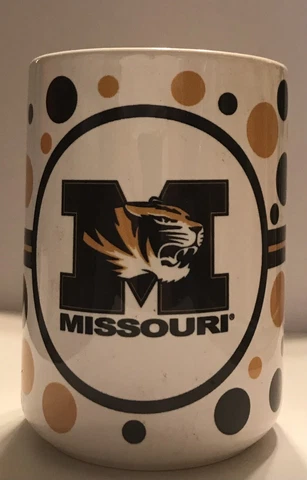 NCAA SEC Missouri Tigers Ceramic/porcelain Coffee Cup Mug BRAND NEW & NEVER USED Cover