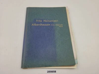 Mappe Fritz Heinzmann Albershausen Technische Zeichnungen Unterlagen #255657 - Bild 1 von 4