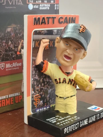 San Francisco Giants 2022 Matt Cain SGA Perfect Game Bobble card Bobblehead 6/12 Cover
