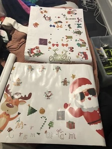 2 sheets Merry Christmas wall decals freepost acc548 - Picture 1 of 3