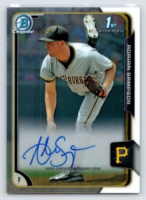 Adrian Sampson 2015 1st Bowman Chrome Auto BCAP-AS - Image 1 of 2