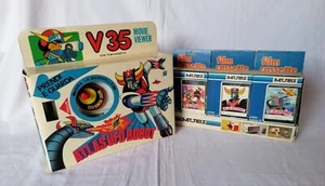 Movie Viewer V35 + Box 6 Film Cassette MUPI # GOLDRAKE GOLDORAK GRENDIZER - Foto 1 di 9
