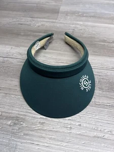 Vintage NOS Michigan State Spartans MSU Sun Visor Green White Embroidered - Picture 1 of 8