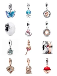 Starfish Octopus Stone Charms - Sterling Silver Bead Pendants Jewelry Making 1pc - Picture 1 of 24