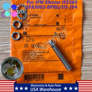 New For IFM IF5580 Proximity Switch Sensor IFA3002-BPKG/US-100-DPS 10-30VDC - Picture 1 of 8
