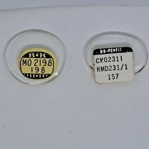 GRUEN CURVED bottom FANCY or OVAL glass CRYSTALS by SIZE (BB TYPE: MF, MO or MW) - Picture 1 of 6