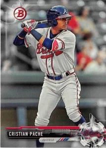 Cristian Pache baseball card 2017 Topps Bowman #BD40 pre rookie (Braves) - Picture 1 of 2