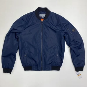 Chaqueta Michael Kors MX23317 Para Hombre S Azul Medianoche Elastizada Forrada Bolsillos Cremallera Nueva - Imagen 1 de 15