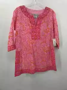 Pre-Owned Gretchen Scott Pink Size XS Tunic Blouse - Picture 1 of 3