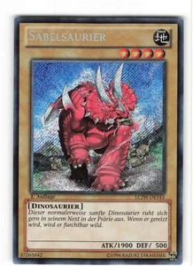 Yugioh SÄBELSAURIER , lcjw-de143 Secret Rare deutsch Near Mint 1. Auflage - Bild 1 von 2