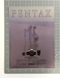 Vintage Pentax 1984 Print Ad Original 80’s Camera Advertisement - Picture 1 of 1