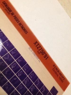 Yamaha XTZ750 XTZ 750 3LD4 91 Micro Enchufe Piezas List Catálogo Microfichas - Imagen 1 de 2