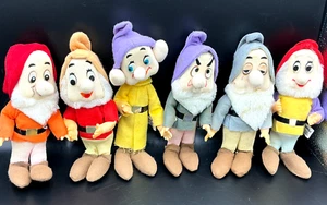 Schneewittchen 6 Zwerge Set Gund Zwerge Gunderful Creation Stoffpuppe Vintage Spielzeug - Bild 1 von 8