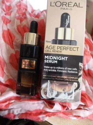 L'Oreal Paris Age Perfect Cell Renew Midnight Serum ~30ml ~Anti-Wrinkle Radiance - Image 1 of 4
