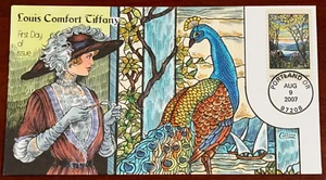 #4165 Louis Comfort Tiffany FDC Collins Hand-Painted. Perfect!!! - Picture 1 of 1