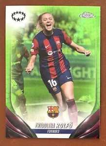 2023-24 Topps Chrome Women’s Green Refractor #37 Fridolina Rolfo /150 Barca - Picture 1 of 1