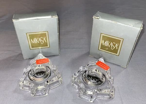 Dos candelabros de cristal Mikasa Tannenbaum Tree - Imagen 1 de 4