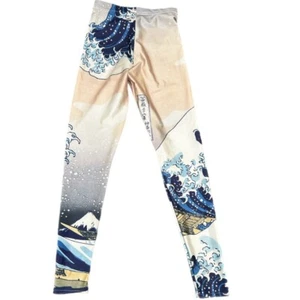 Black Milk Womens Activewear Leggings Ocean Print Size Small - Picture 1 of 11