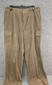 Gap Cargo Pants Men's 36x32 Brown Corduroy Baggy Y2K Gorp Hiking Retro Pockets - Picture 1 of 12