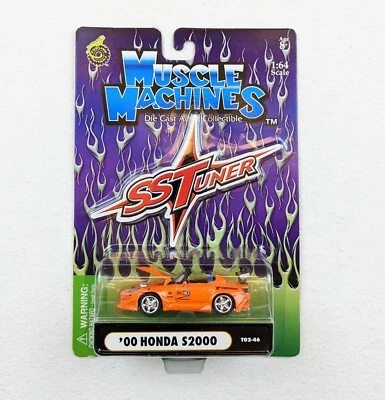 MUSCLE MACHINES '00 HONDA S2000 橙色 SSTUNER T02-46 复古完好 — 第 1/4 张图片